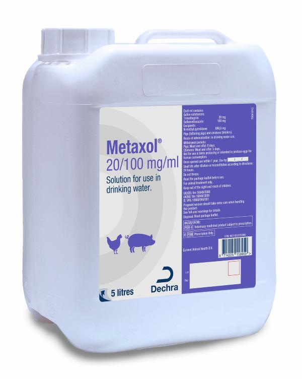 20/100 mg/ml 5L Solution For Use In Drinking Water For Pigs And Chickens
