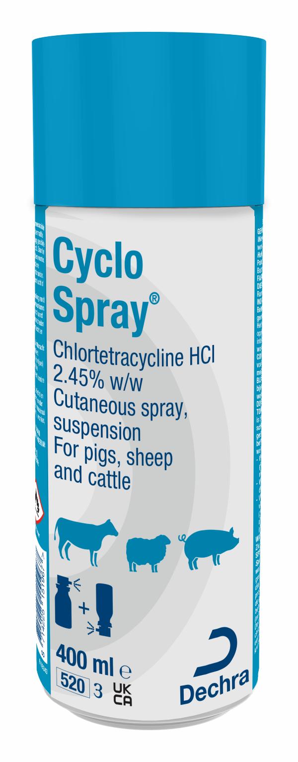 cutaneous spray suspension for pigs, sheep and cattle