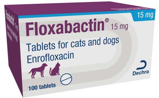 Floxabactin 15mg tablets for cats and dogs