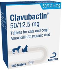 Clavubactin 50/12.5 mg Tablets For Cats And Dogs