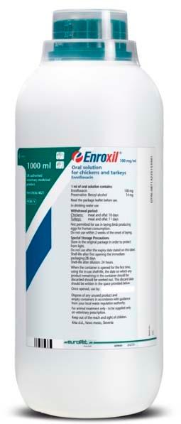100 mg/ml oral solution for chickens and turkeys