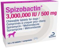 Spizobactin 3,000,000 IU / 500 mg Chewable Tablets For Dogs