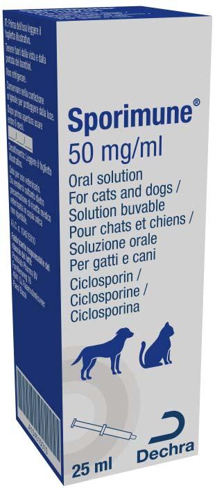 Sporimune 50 mg/ml Oral Solution For Cats And Dogs