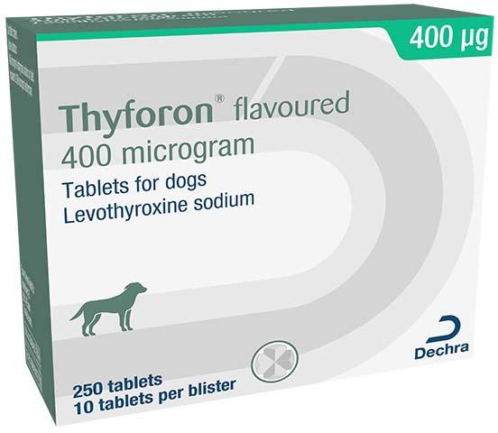 Thyforon Flavoured 400 mcg Tablets For Dogs