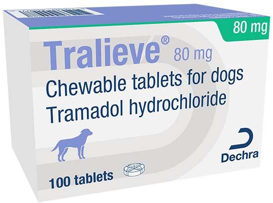 Tralieve 80 mg Chewable Tablets For Dogs